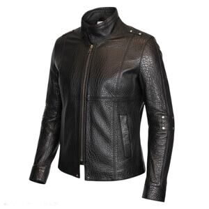 Yves Saint Laurent Jacket Anthracite Grey shark leather SZ 48 Tom Ford Epoch